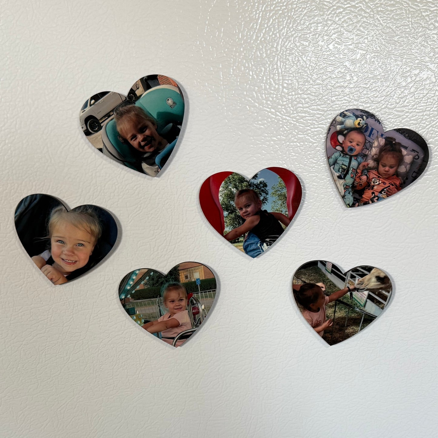 Heart-Shaped Photo Magnet – Custom Fridge Magnet, Family & Memory Keepsake