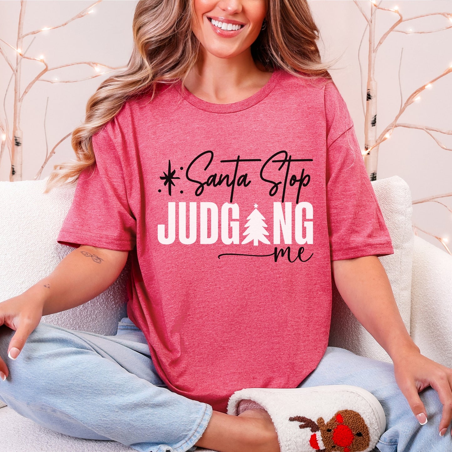 “Santa, Stop Judging Me” Christmas Tee
