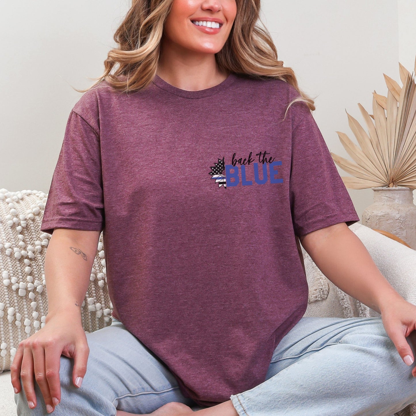 “Back the Blue” Sunflower T-Shirt | Patriot Collection