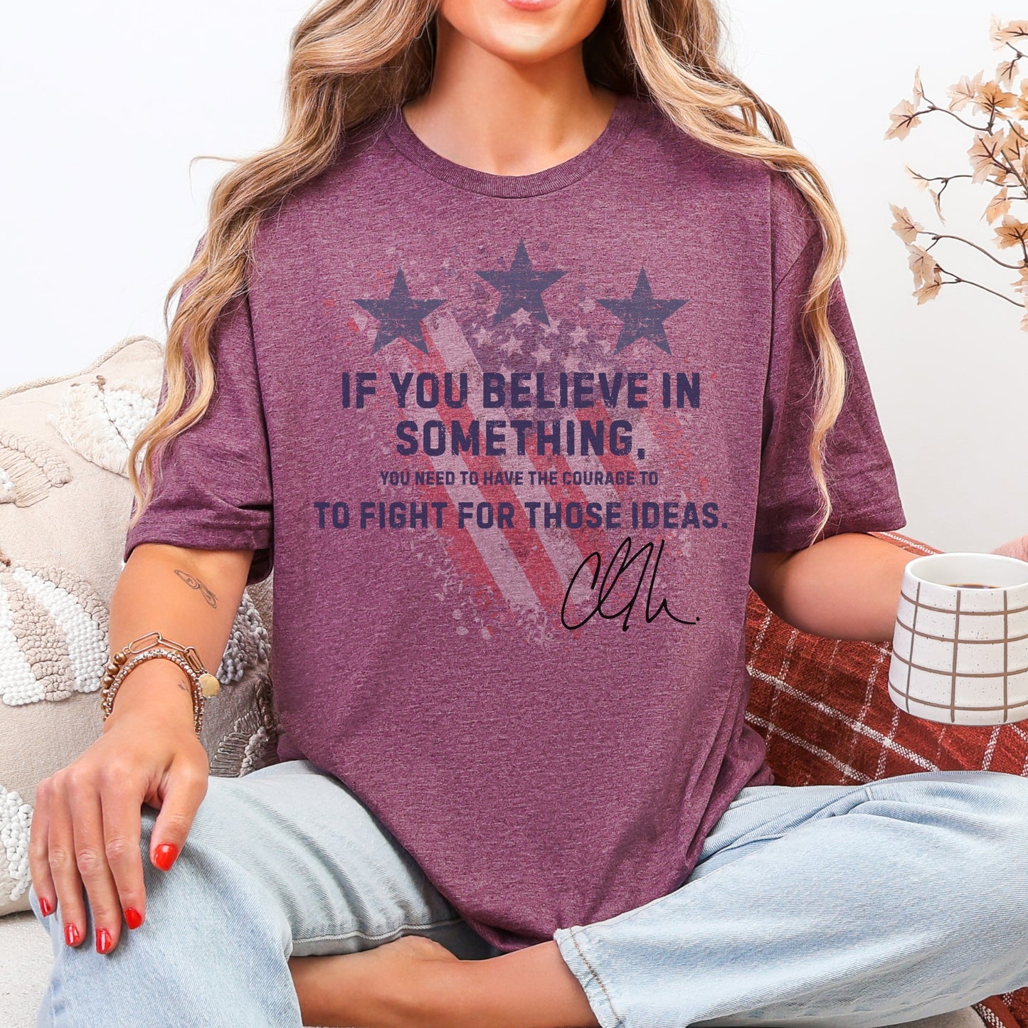 Courage Tee – Stand Strong: Charlie Kirk Collection