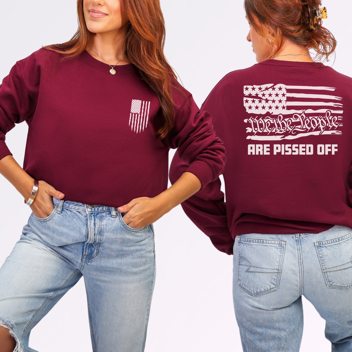 “We the People Are Pissed Off” Crewneck Sweatshirt | Patriot Collection