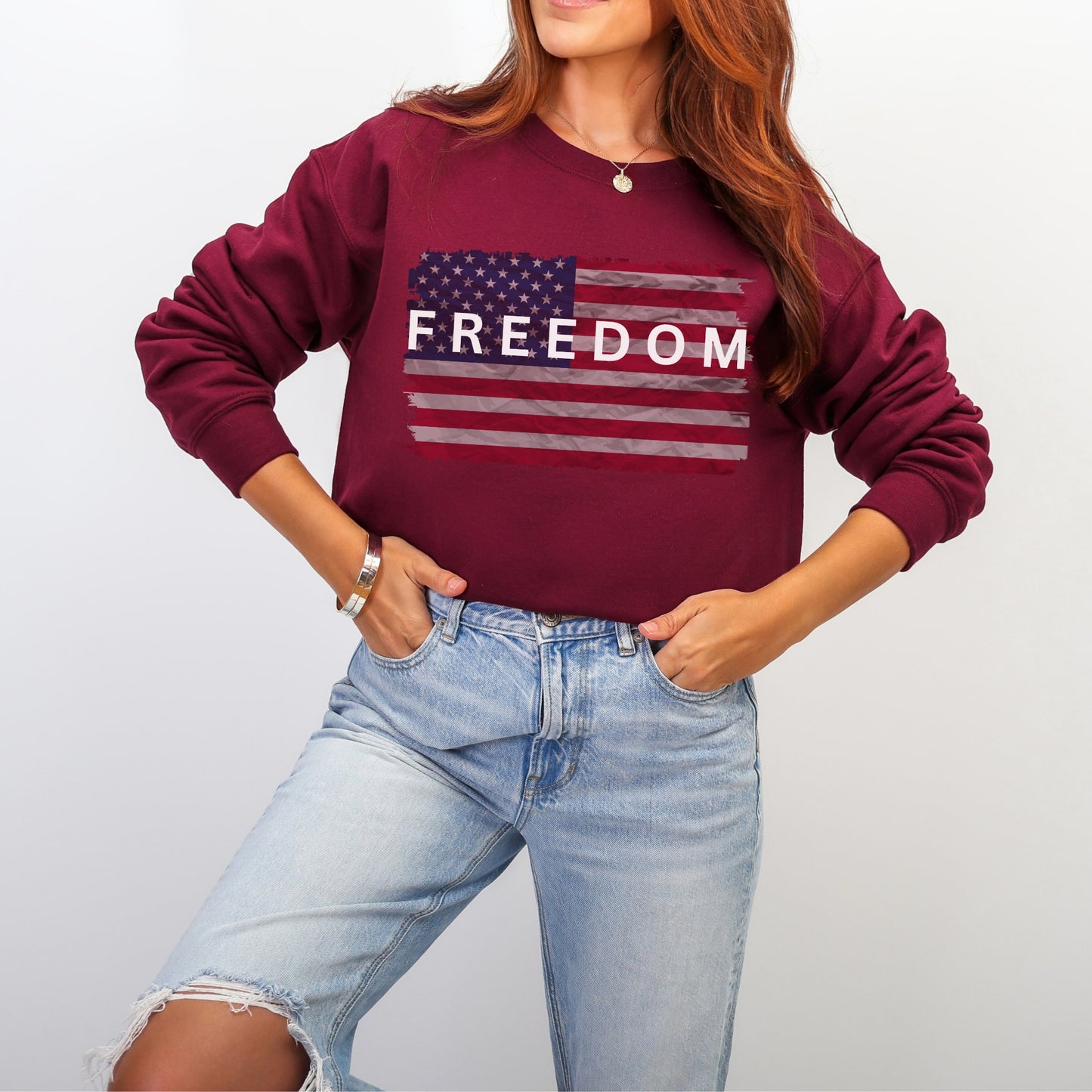 Freedom Sweatshirt – Stand Strong: Charlie Kirk Collection