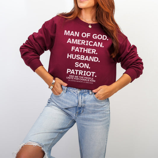 Legacy Sweatshirt – Stand Strong: Charlie Kirk Collection
