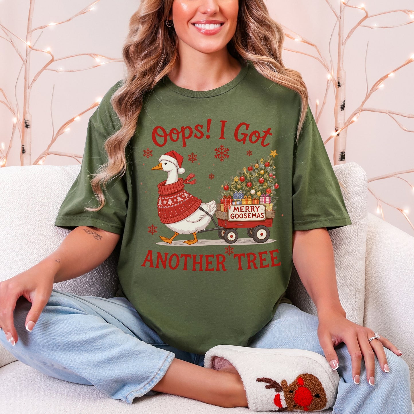 “Oops! I Got Another Tree” Merry Goosemas Tee