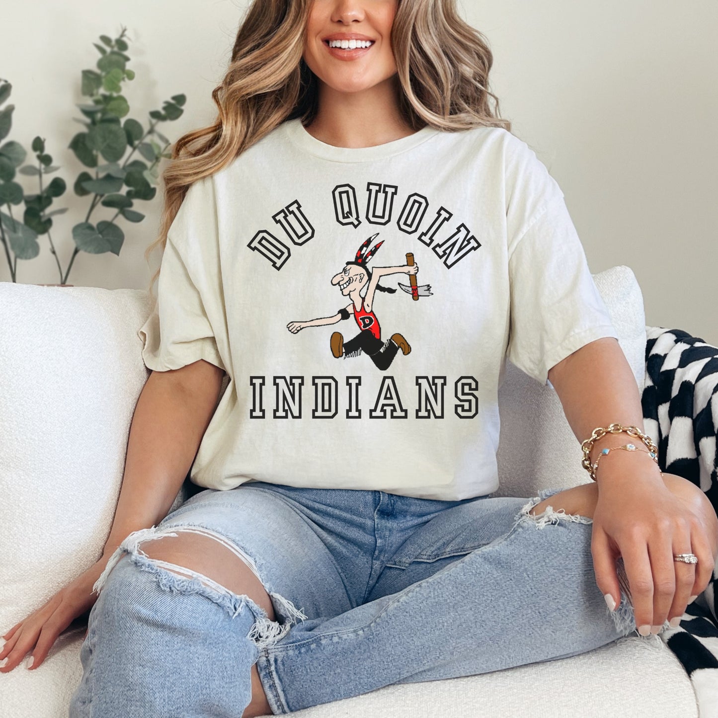 Du Quoin Indians Tee | Classic Local Team Spirit Shirt