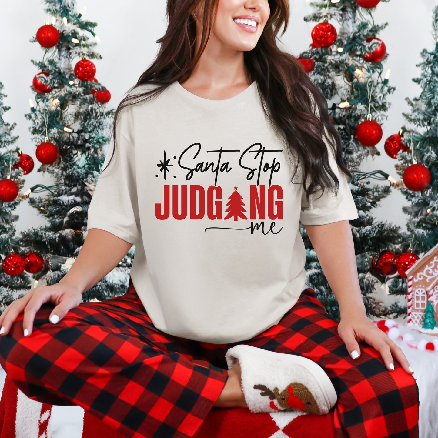 “Santa, Stop Judging Me” Christmas Tee