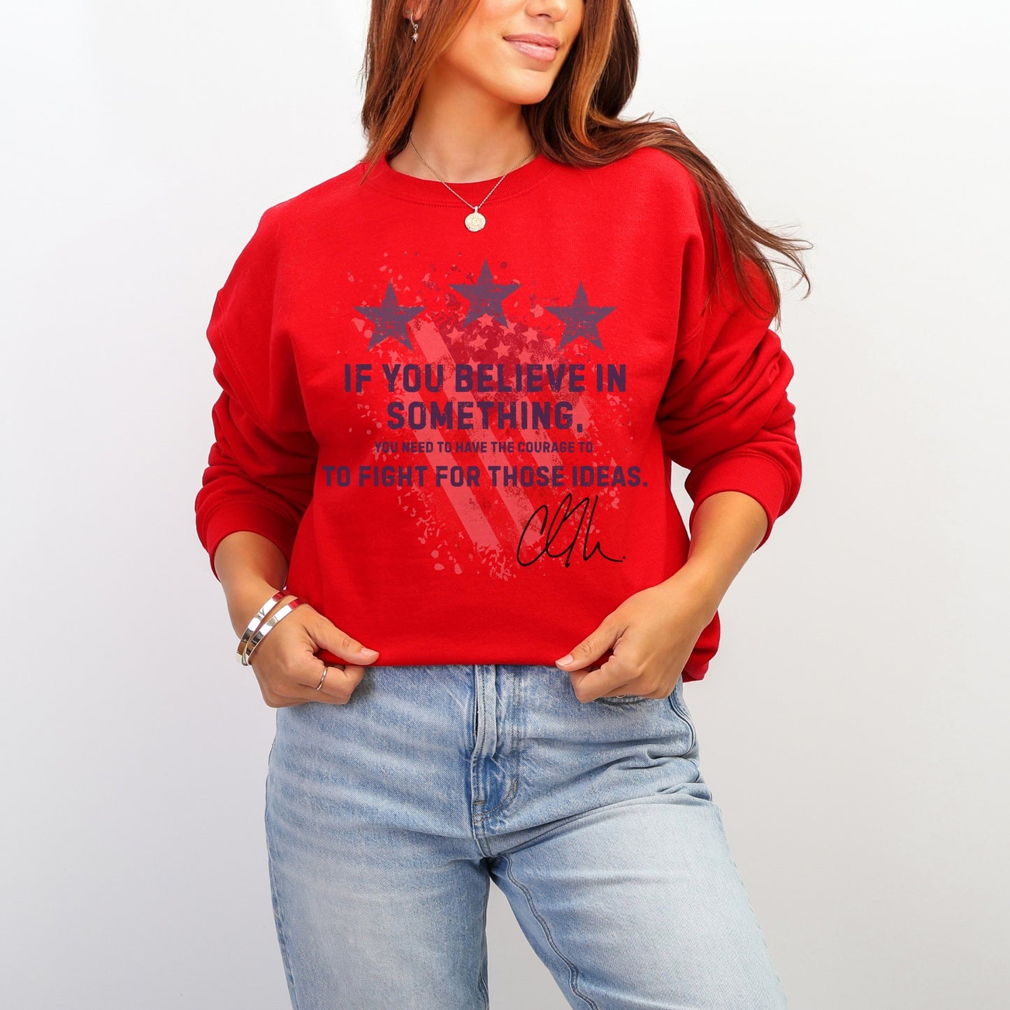 Courage Sweatshirt – Stand Strong: Charlie Kirk Collection