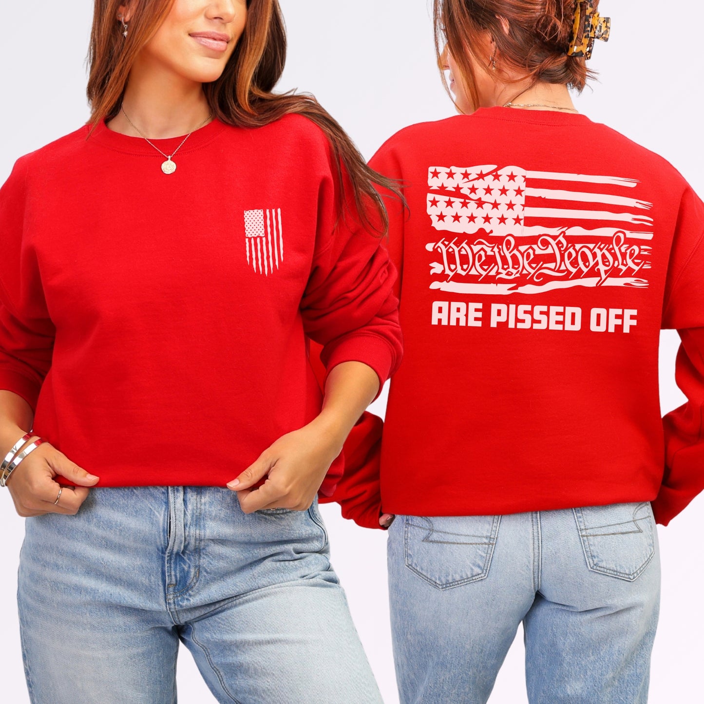 “We the People Are Pissed Off” Crewneck Sweatshirt | Patriot Collection