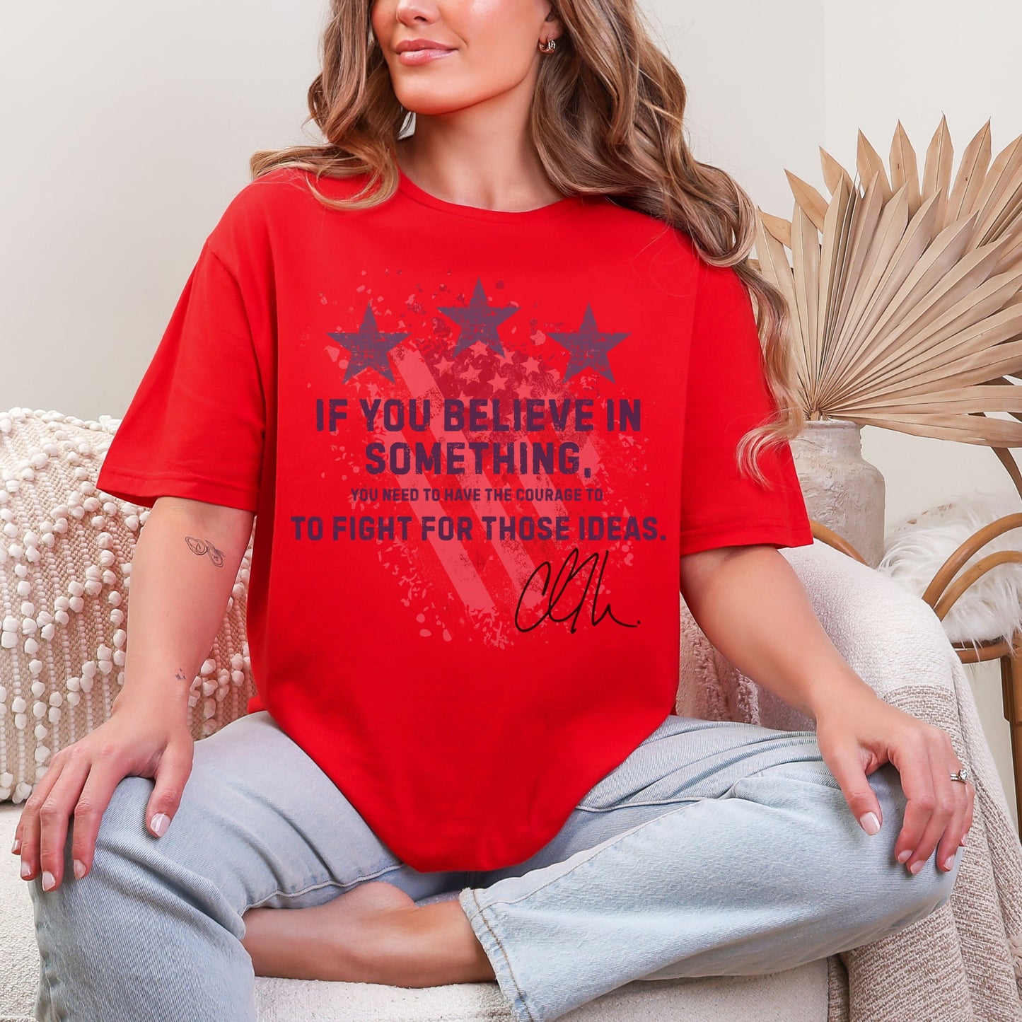 Courage Tee – Stand Strong: Charlie Kirk Collection