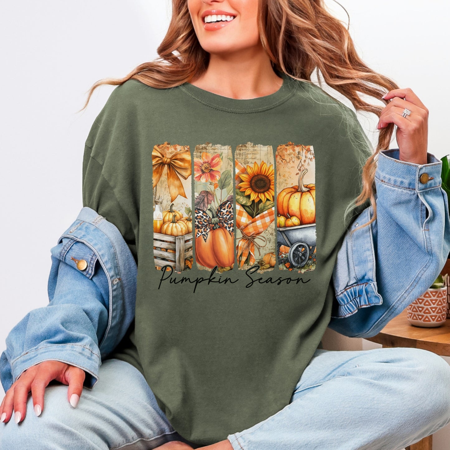 Pumpkin Season Comfort Colors® Tee – Premium Unisex Fall Graphic T-Shirt