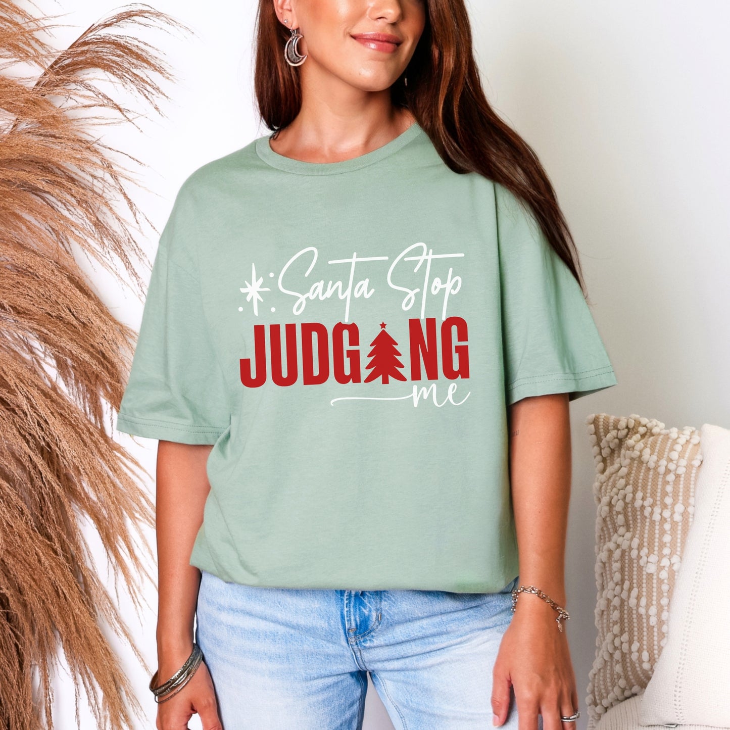 “Santa, Stop Judging Me” Christmas Tee