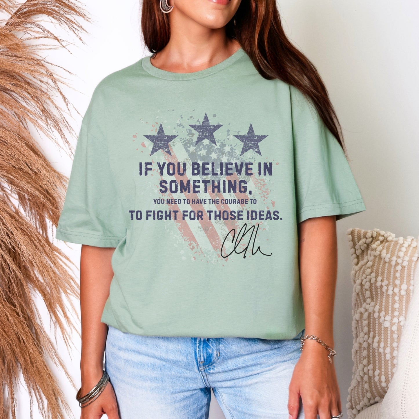 Courage Tee – Stand Strong: Charlie Kirk Collection