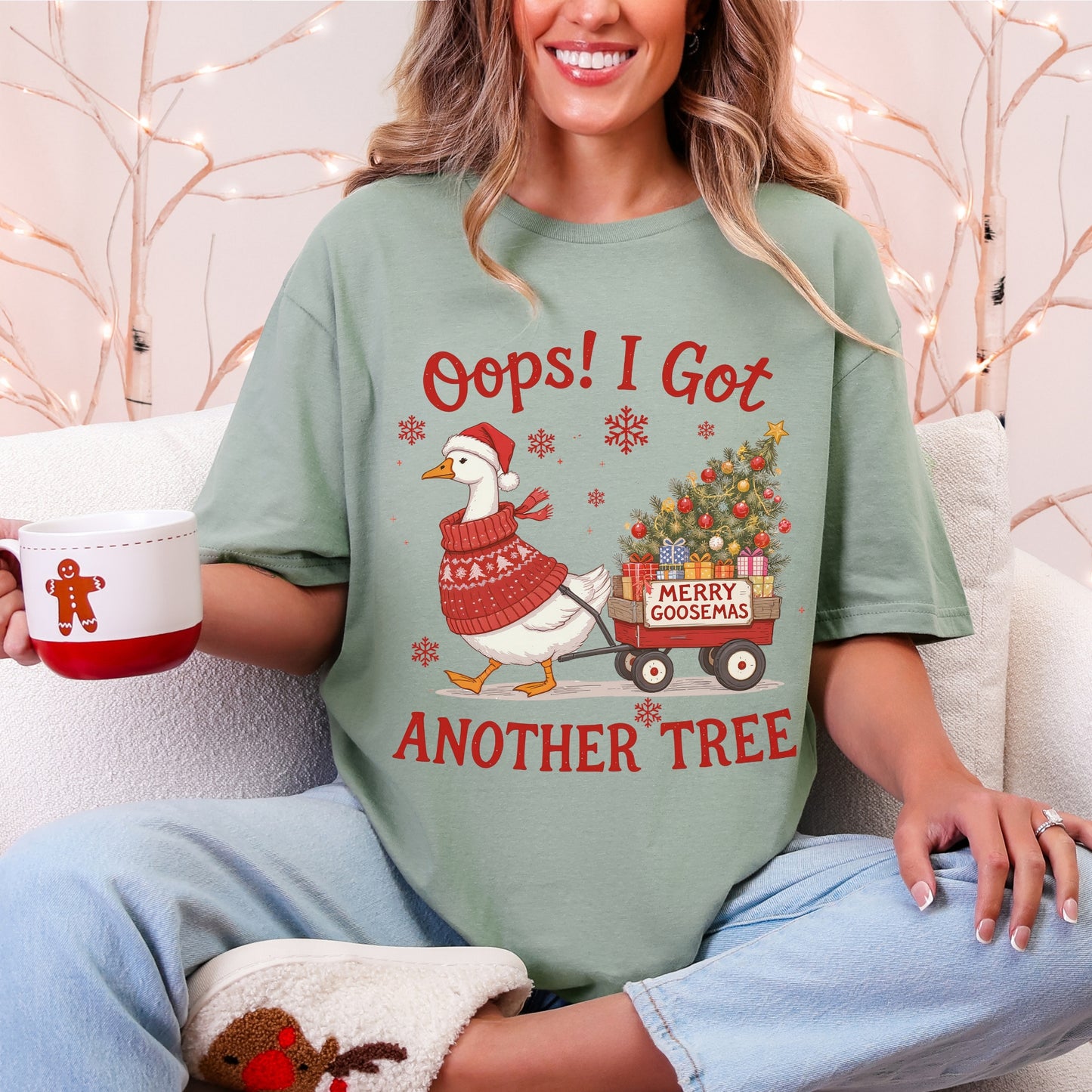 “Oops! I Got Another Tree” Merry Goosemas Tee