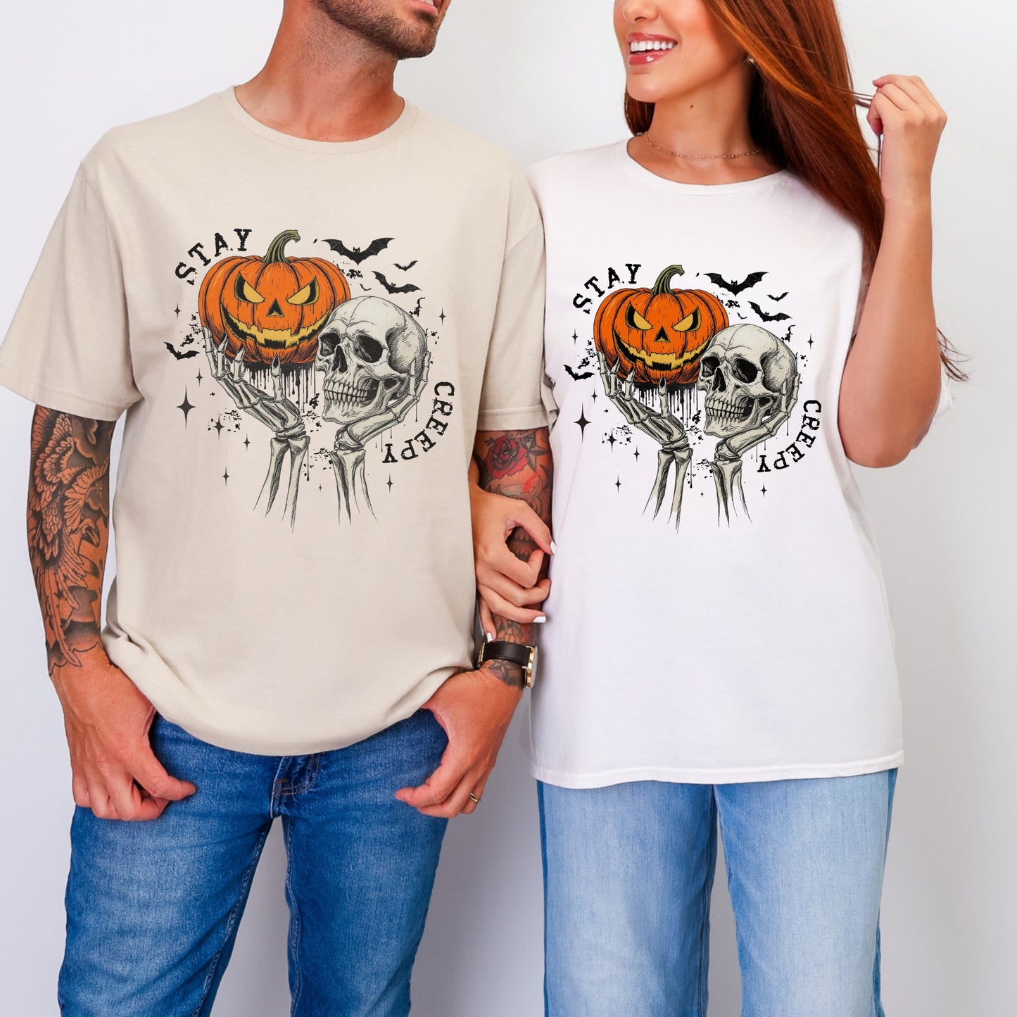 Stay Creepy Gildan SoftStyle Tee – Unisex Halloween Graphic T-Shirt