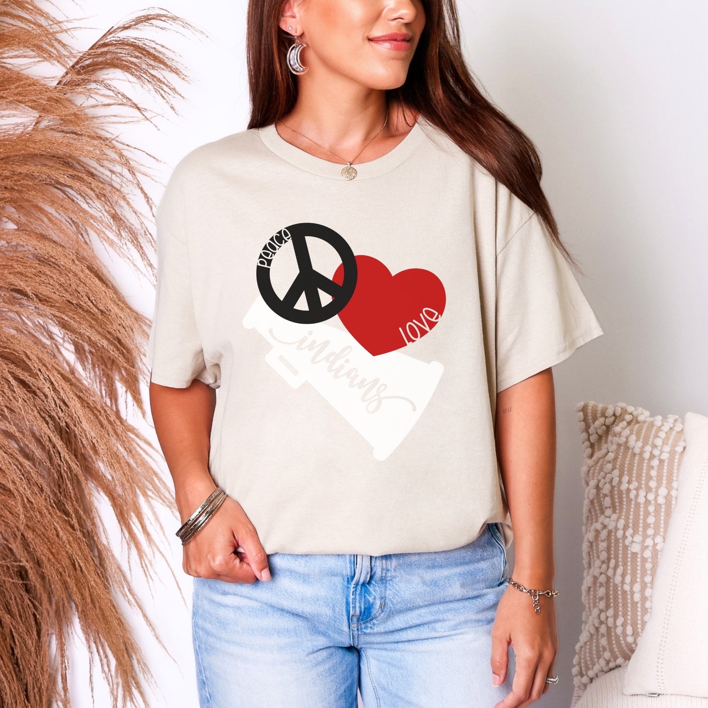Du Quoin Indians Tee | Peace Love Indians Tee