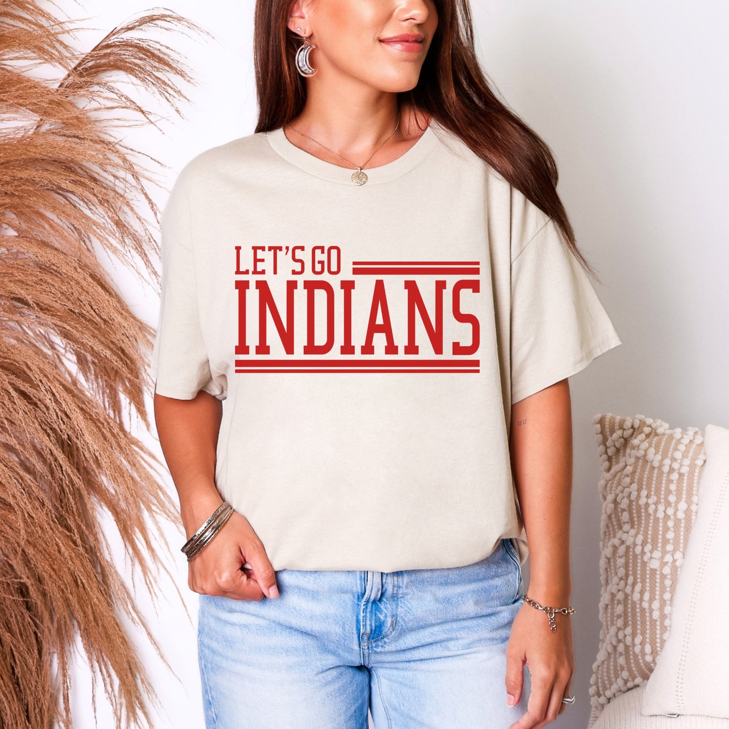 Du Quoin Indians Tee | Let’s Go Indians Tee