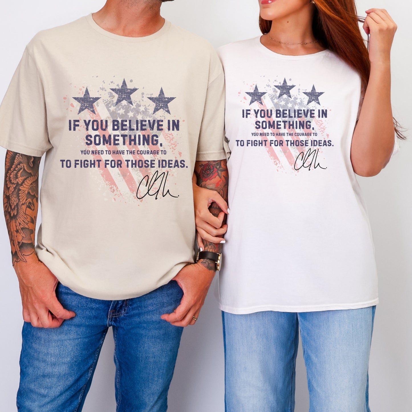 Courage Tee – Stand Strong: Charlie Kirk Collection