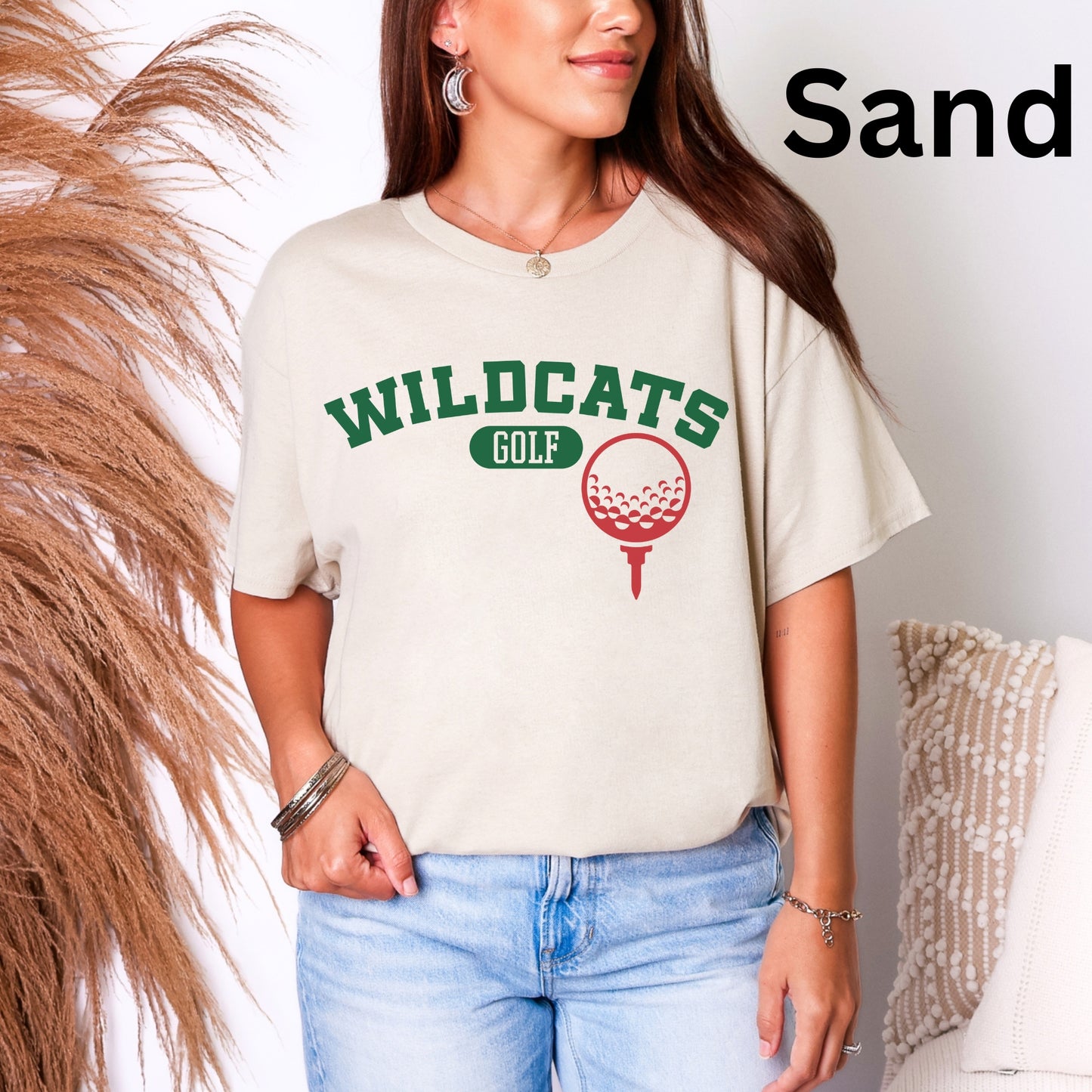 Salem Wildcats Golf Tee | Arched Team Spirit Shirt for Players & Fans