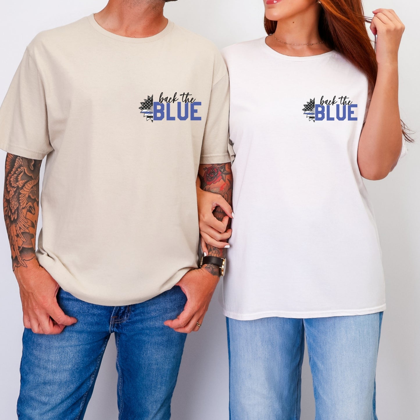 “Back the Blue” Sunflower T-Shirt | Patriot Collection