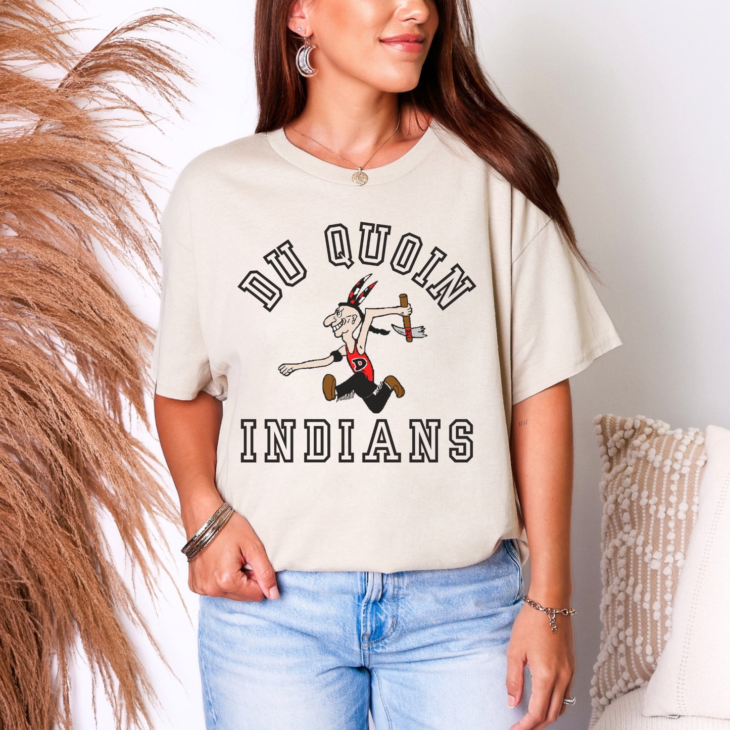 Du Quoin Indians Tee | Classic Local Team Spirit Shirt