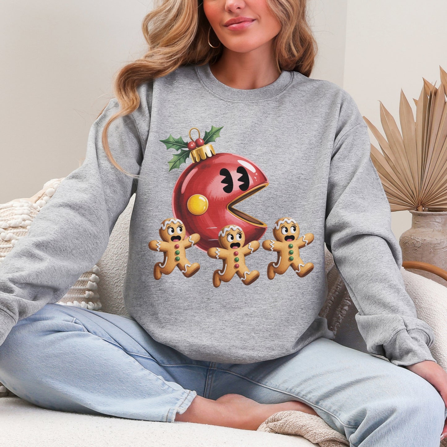 Gingerbread Chase Christmas Sweatshirt
