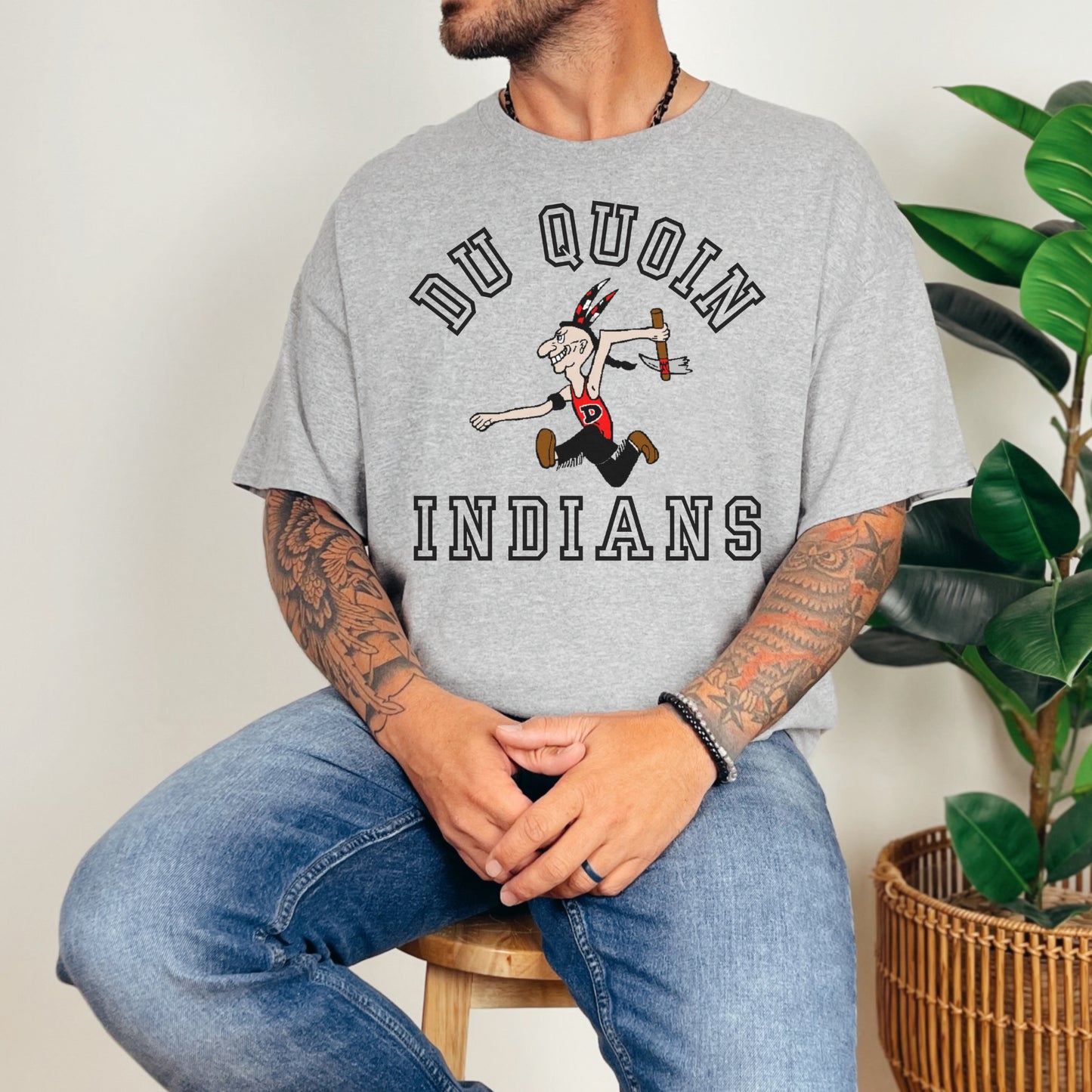 Du Quoin Indians Tee | Classic Local Team Spirit Shirt