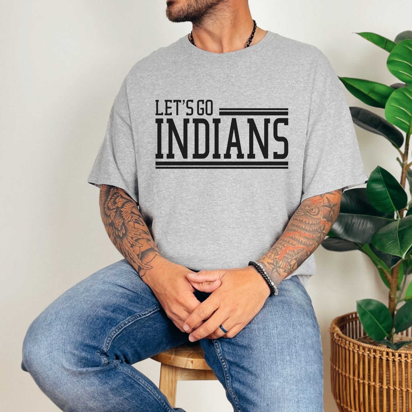 Du Quoin Indians Tee | Let’s Go Indians Tee