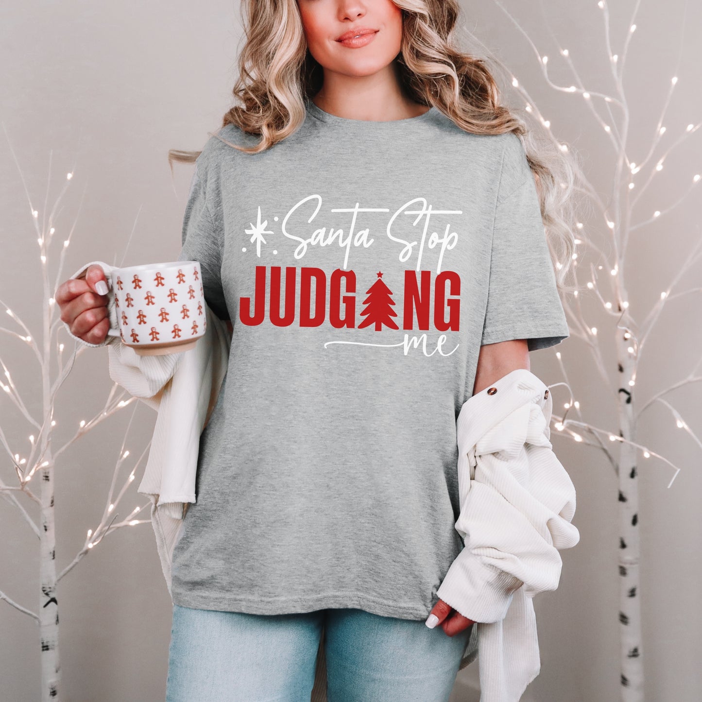 “Santa, Stop Judging Me” Christmas Tee