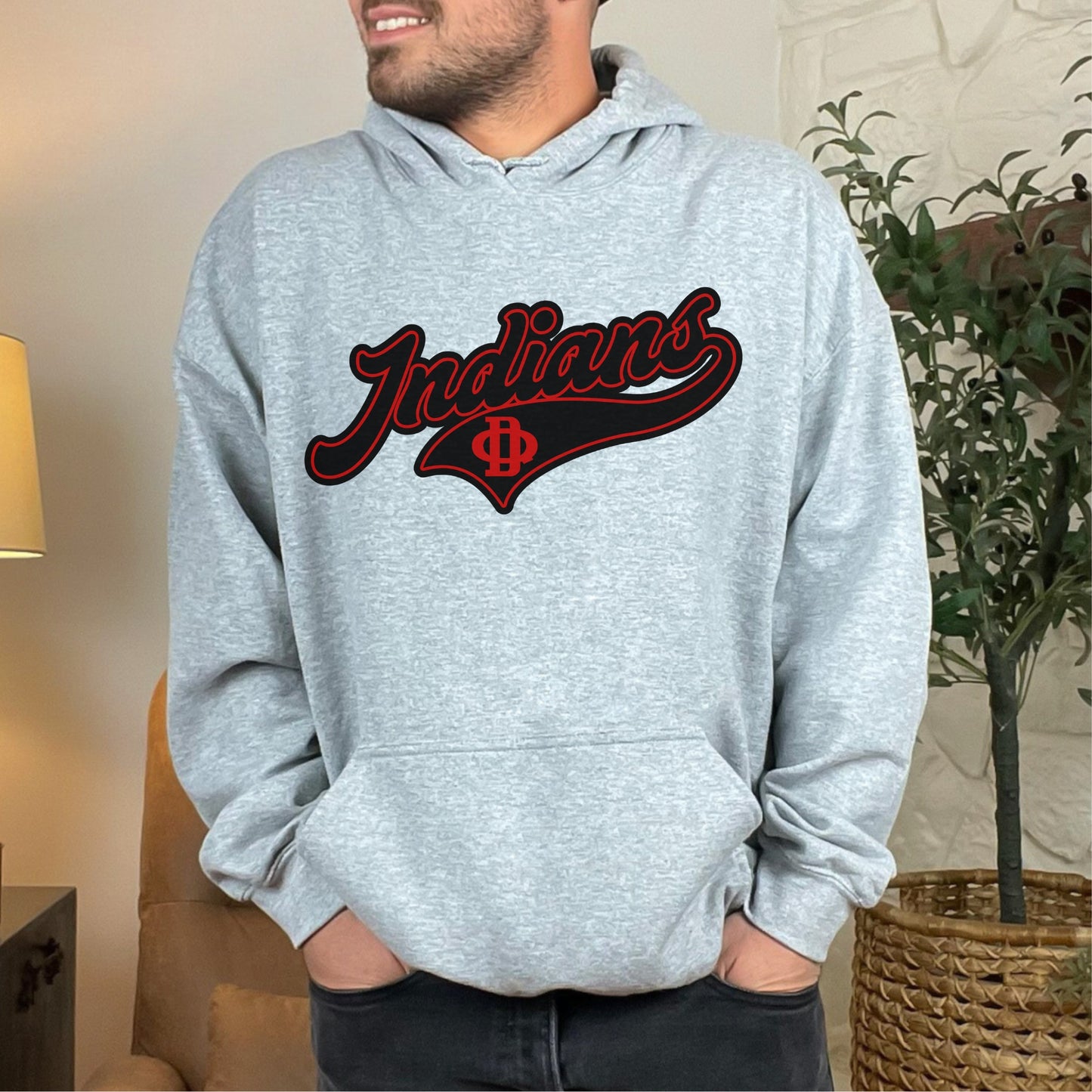 Du Quoin Indians Hoodie – Gildan 50/50 | Local Sports Spirit Wear
