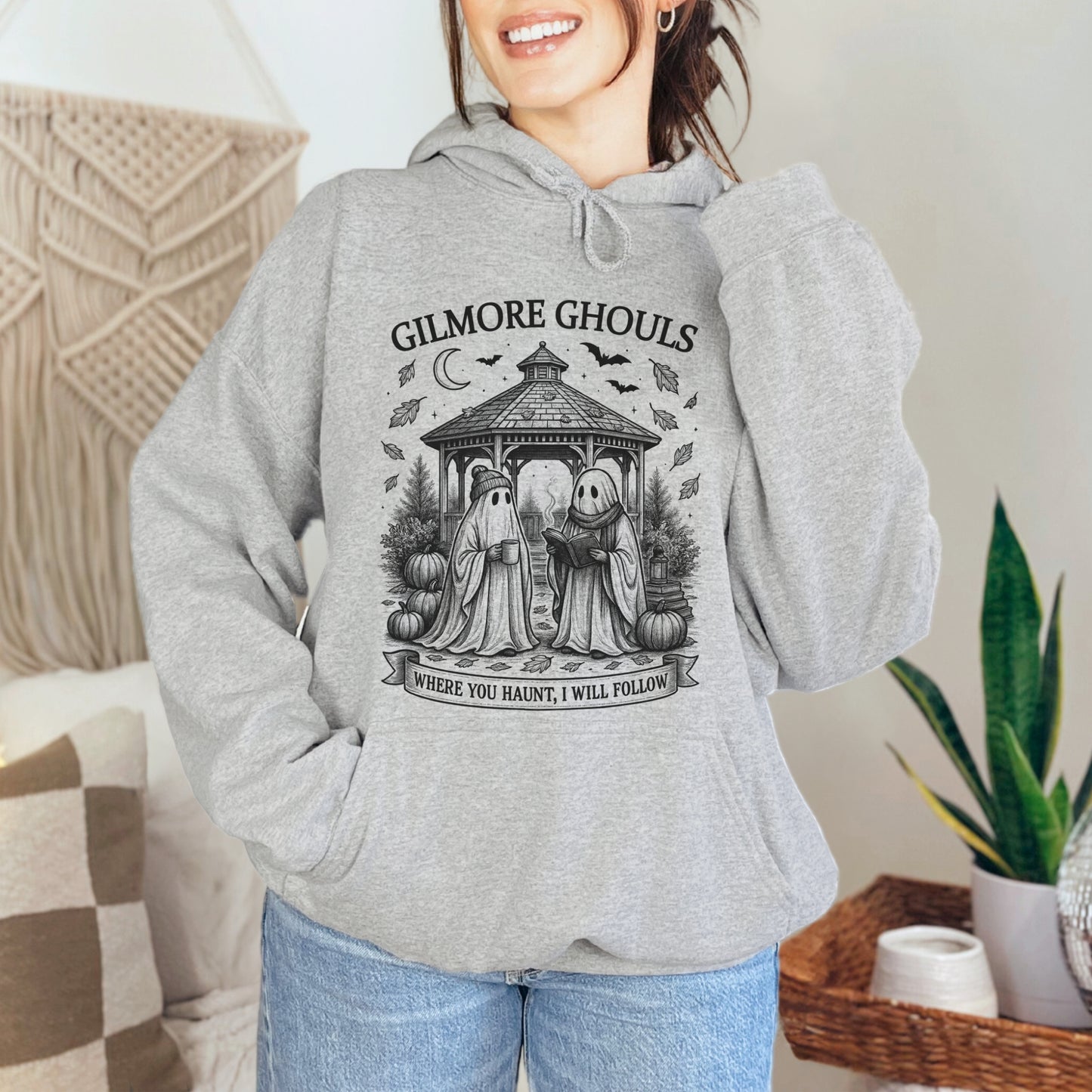 Gilmore Ghouls Hoodie – Gildan 50/50 | Cozy Halloween Spirit Wear