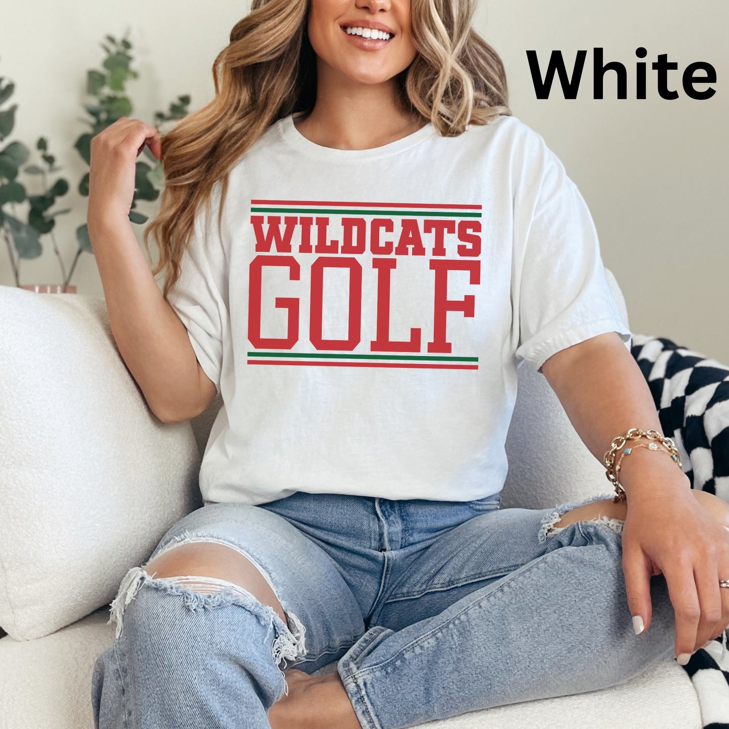 Salem Wildcats Golf Shirt | Bold Block Letter Team Spirit Tee