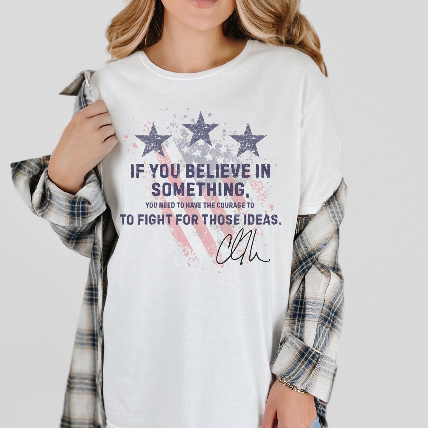 Courage Tee – Stand Strong: Charlie Kirk Collection