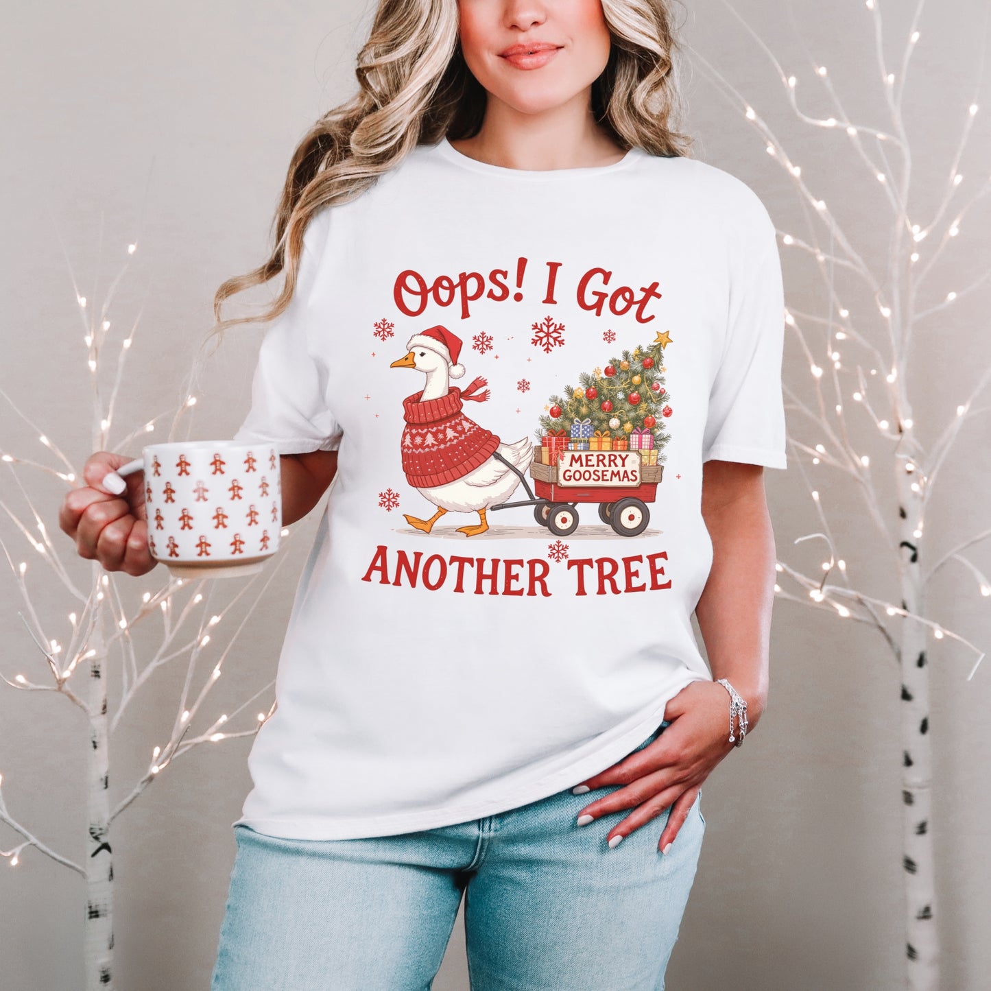 “Oops! I Got Another Tree” Merry Goosemas Tee