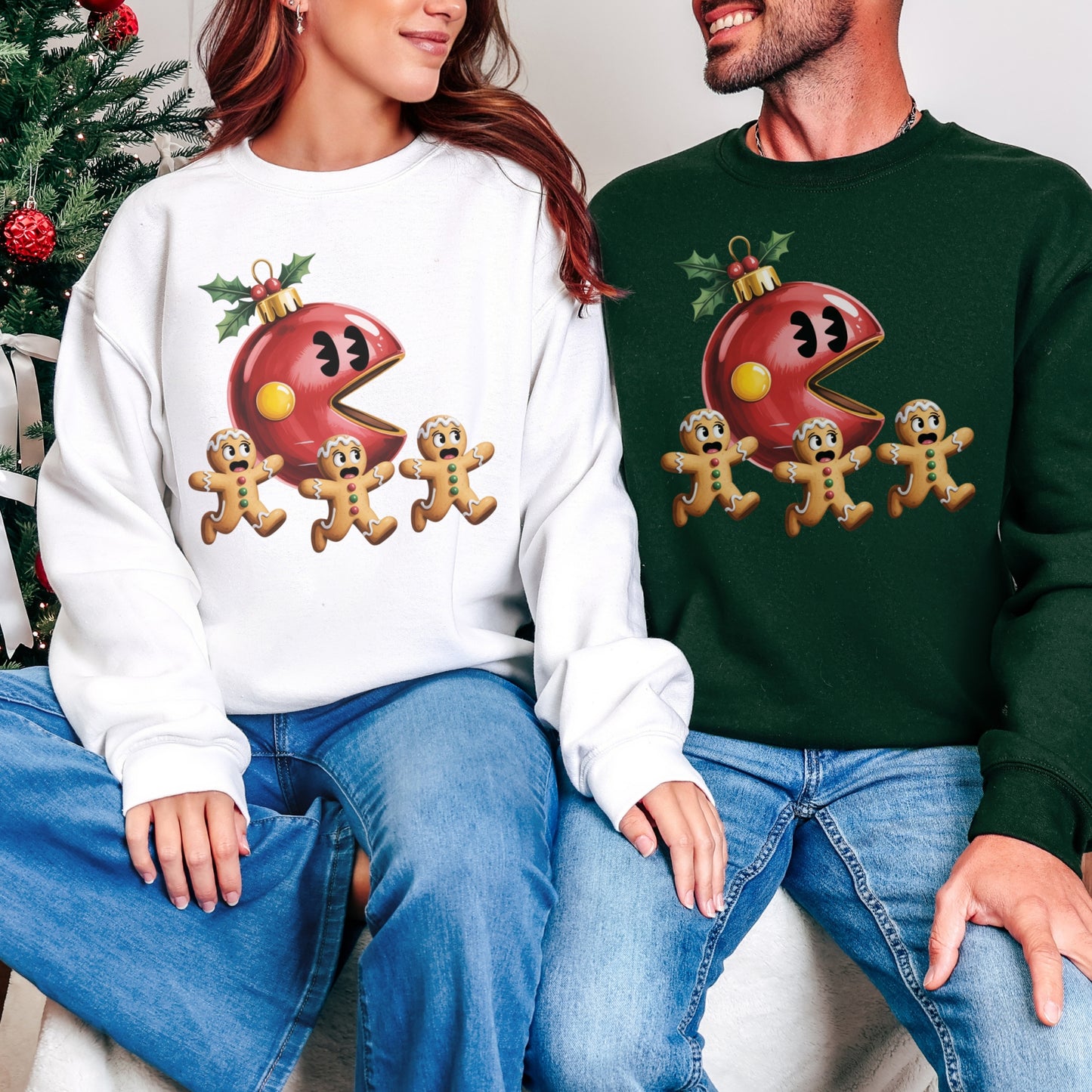 Gingerbread Chase Christmas Sweatshirt
