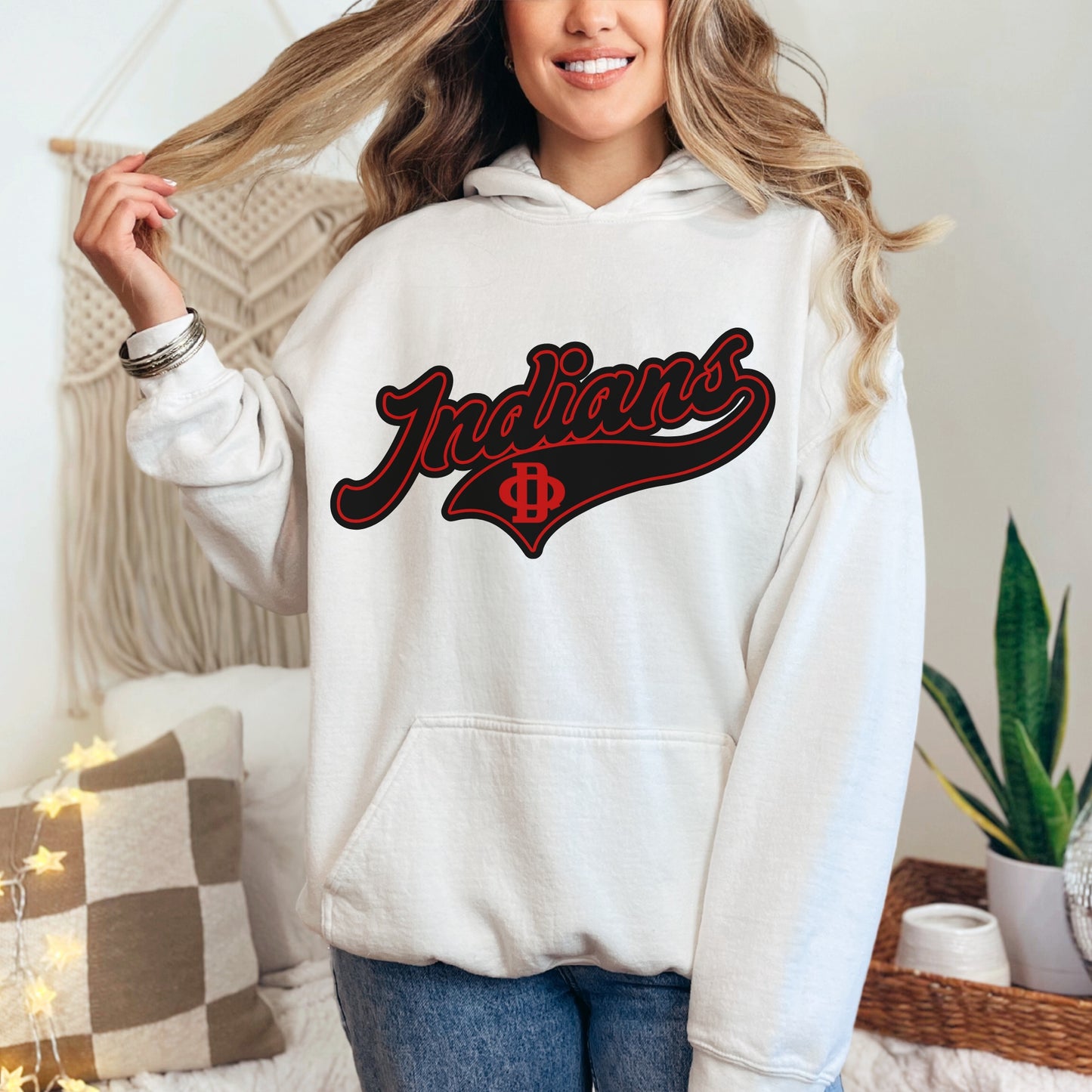 Du Quoin Indians Hoodie – Gildan 50/50 | Local Sports Spirit Wear