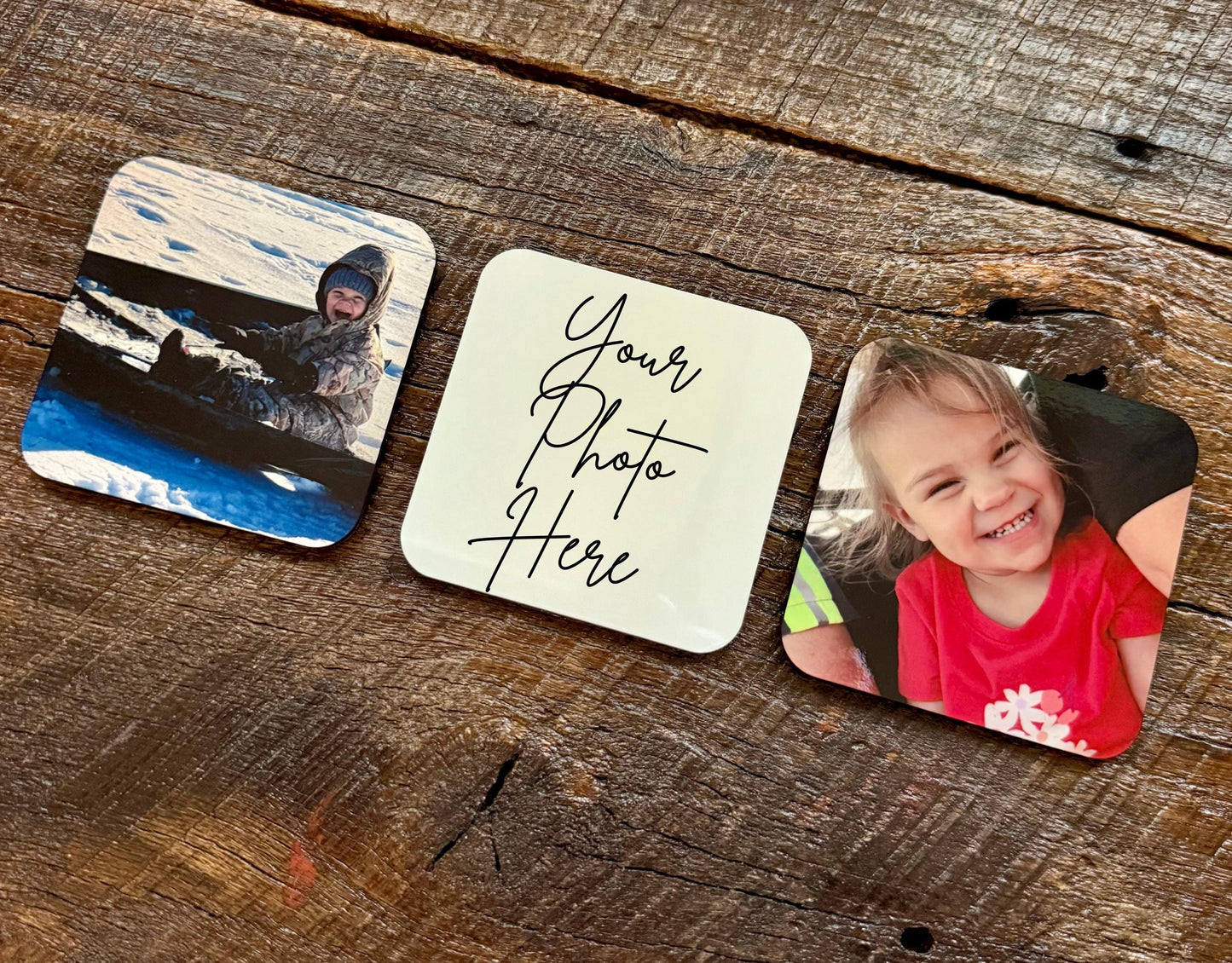 Square-Shaped Photo Magnet – Custom Fridge Magnet, Family & Memory Keepsake